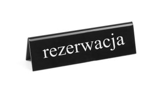 Tabliczka informacyjna "Rezerwacja" PL