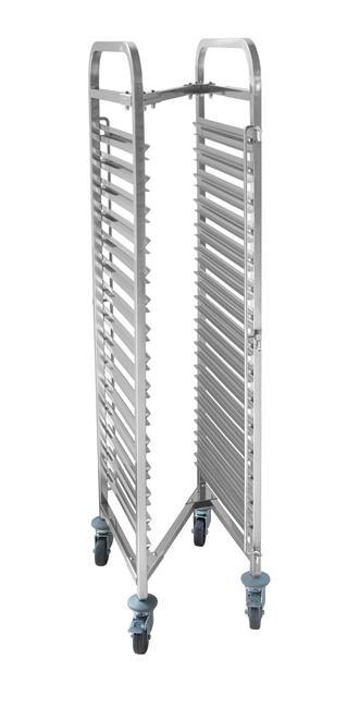 Wózek do transportu pojemników, kompaktowy - 15x GN 1/1