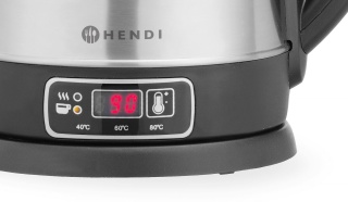 Czajnik elektryczny 1,8L z regulacją temperatury, 1800W – stal nierdzewna, Hendi 209943