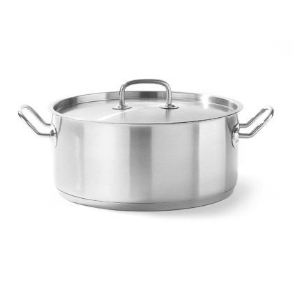 GARNEK NISKI KITCHEN LINE Z POKRYWKĄ 3 l ø200 x 95 mm HENDI