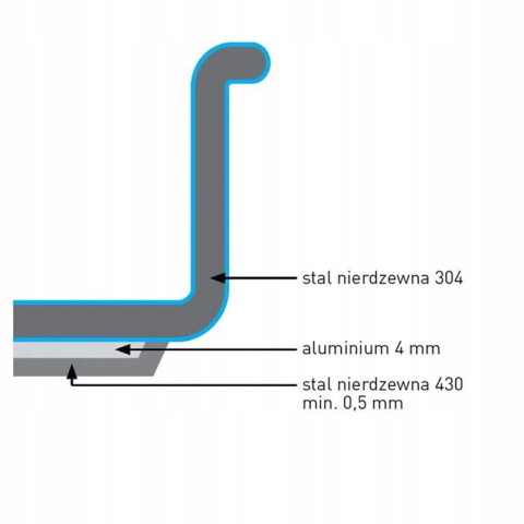 GARNEK NISKI KITCHEN LINE Z POKRYWKĄ 3 l ø200 x 95 mm HENDI