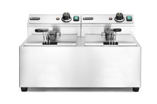 Frytownica elektryczna dwukomorowa 2x8L – Hendi Profi Line 7000 W manualna