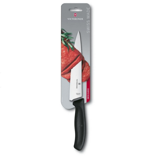 NÓŻ DO SIEKANIA SWISS CLASSIC 19 cm PORCJOWANIA VICTORINOX 6.8003.19B -1