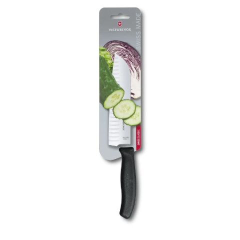 NÓŻ SANTOKU SWISS CLASSIC Z RYFLOWANĄ KRAWĘDZIĄ VICTORINOX 6.8523.17B