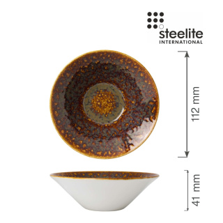 MISKA ESSENCE VESUVIUS AMBER ø 11,2 cm, STEELITE 12020595