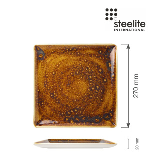 TACA KWADRATOWA TALERZ VESUVIUS AMBER 270 x 270 mm STEELITE 12020553