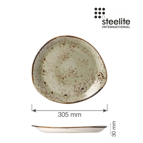 TALERZ PŁASKI CRAFT GREEN 30,5 cm STEELITE 11310520