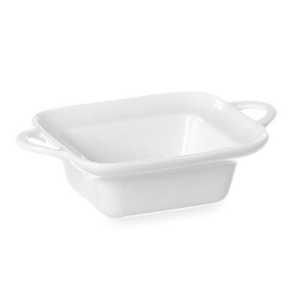 PÓŁMISEK PROSTOKĄTNY DO ZAPIEKANIA 100x140x45 mm PORCELANA BIAŁA HENDI 784105