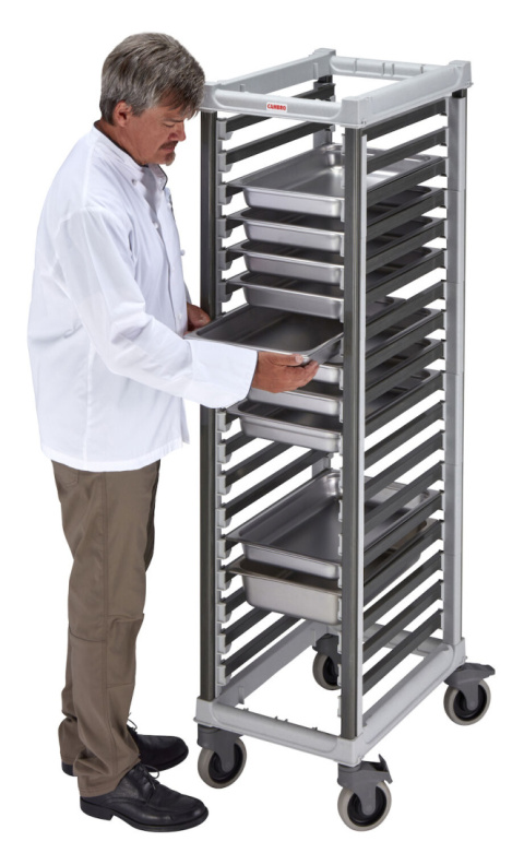 UGNPR11F18480 WÓZEK CAMSHELVING DO TRANSPORTU POJEMNIKÓW 18 x GN 1/1, 730x438x1708 mm CAMBRO -5