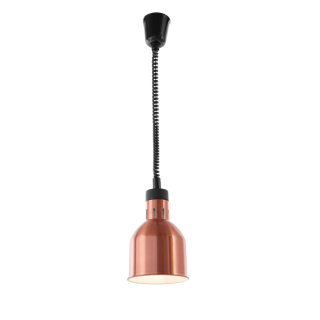 LAMPA DO PODGRZEWANIA POTRAW WISZĄCA ø175x250 mm KOLOR MIEDZIANY HENDI 273890