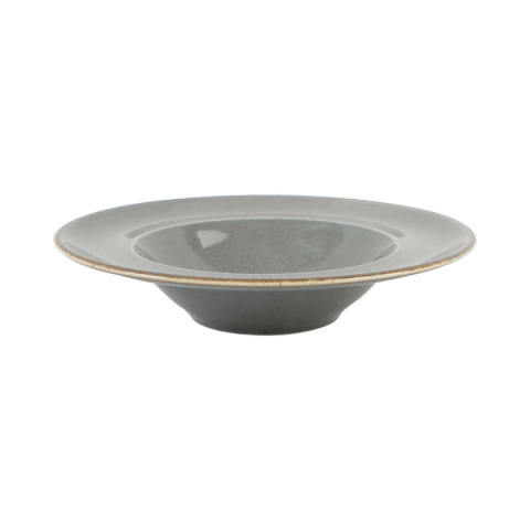 04ALM002472 TALERZ DO PASTY STONE 26 cm SZARY PORCELANA PORLAND -2