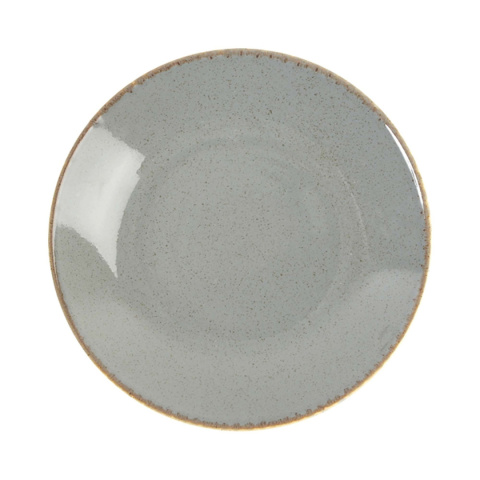 04ALM002452 TALERZ PŁYTKI COUPE STONE 26 cm SZARY PORCELANA PORLAND -2