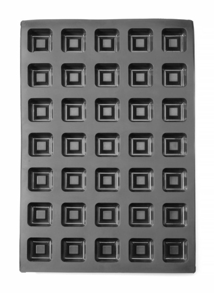 FORMA SILIKONOWA CUKIERNICZA KWADRATY SQUARE, 570x375x25 mm HENDI 677261