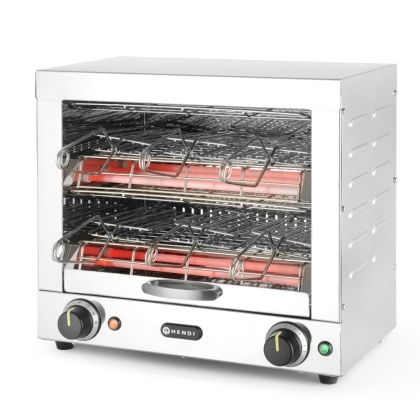 Toster kanapkowy kwarcowy 6 klamer 2 poziomy 3000W HENDI 262214