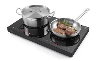 Kuchenka indukcyjna podwójna Kitchen Line 3500W czarna – HENDI 230V