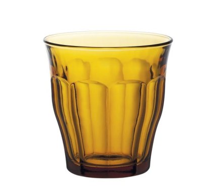 SZKLANKA PICARDIE AMBER 250 ml KOMPLET 6 szt. POMARAŃCZOWA DURALEX