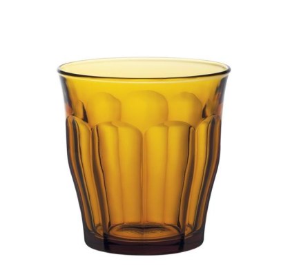 SZKLANKA PICARDIE AMBER 310 ml KOMPLET 6 szt. POMARAŃCZOWA DURALEX