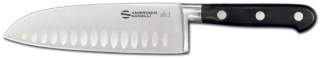 NÓŻ SANTOKU CHEF KUTY 180 mm OSTRZE ZE ŻŁOBIENIAMI AMBROGIO SANELLI C350.018