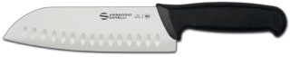 NÓŻ SANTOKU SUPRA ZE ZŁOBIENIAMI 180 mm AMBROGIO SANELLI S350.018