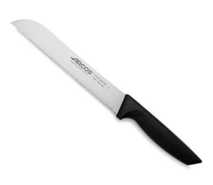 Nóż do pieczywa ząbkowany 332 mm – Arcos Niza czarny, ostrze 200 mm