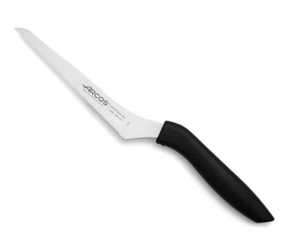 Nóż uniwersalny zakrzywiony 265 mm – Arcos Niza czarny, ostrze 130 mm