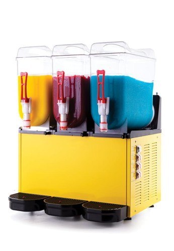 GRANITOR MASZYNA DO GRANITY I SORBETÓW SLUSH SHAKE 3x12L RESTO QUALITY ZÓŁTA SLUSH36.Y