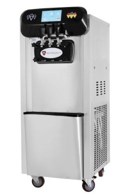 Maszyna do lodów włoskich | automat do lodów soft | 2 smaki + mix | nocne chłodzenie | pompa napowietrzająca | wolnostojąca | 2x