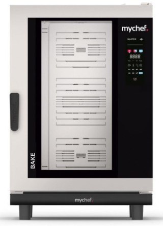 PIEC KONWEKCYJNO-PAROWY 10x600x400 mm PIEKARNICZO-CUKIERNICZY ELEKTRYCZNY Z SYSTEMEM MYJĄCYM 18,9 kW MYCHEF BAKE MASTER 10E