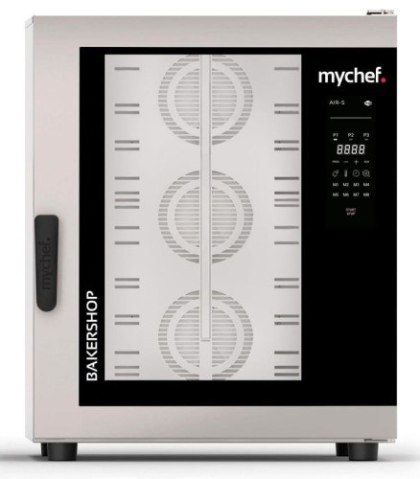 PIEC KONWEKCYJNO-PAROWY 10x600x400 mm PIEKARNICZO-CUKIERNICZY Z NAPAROWANIEM 15,6 kW 400 V MYCHEF BAKERSHOP AIR-S 10E