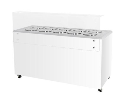 DYSTRYBUTOR KONSERWATOR DO LODÓW 10 TUB RETRO 1503x670x895 mm GELATO POZETTI 10