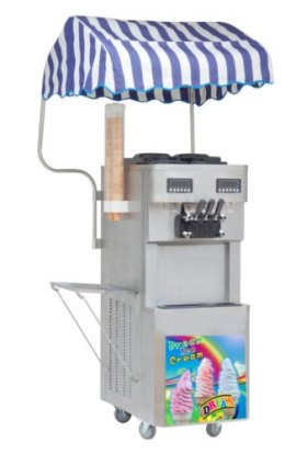 Maszyna do lodów włoskich | 2 smaki +mix | automat do lodów | nocne chłodzenie | pompa napowietrzająca | 2x13 l | 2x230 V