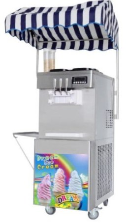 Maszyna do lodów włoskich | 2 smaki +mix | automat do lodów | nocne chłodzenie | pompa napowietrzająca | 2x13 l