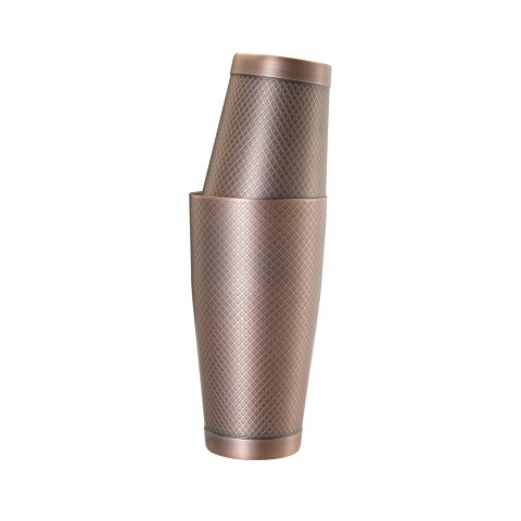 M37200ACP SHAKER TIN TIN 830/530 ml DIAMOND LATTICE KOLOR ANTYCZNA MIEDŹ BARFLY -2