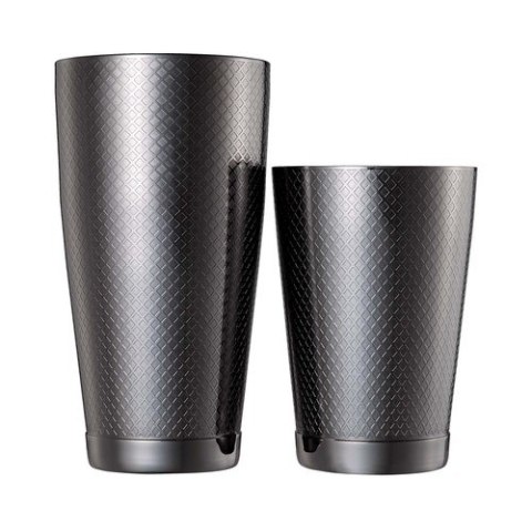 Shaker tin tin Diamond Lattice, czarny, Barfly, 830/530ml