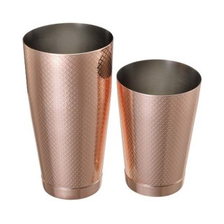 SHAKER TIN TIN 830/530 ml DIAMOND LATTICE KOLOR MIEDŹ BARFLY