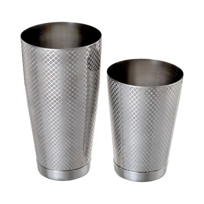 SHAKER TIN TIN 830/530 ml DIAMOND LATTICE STAL NIERDZEWNA BARFLY