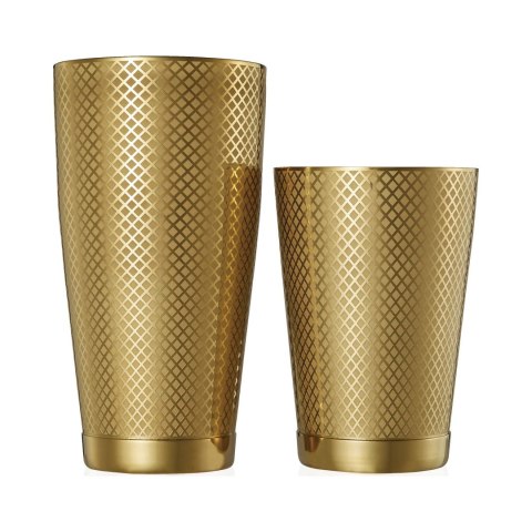 M37200GD SHAKER TIN TIN 830/530 ml DIAMOND LATTICE KOLOR ZŁOTY BARFLY -3