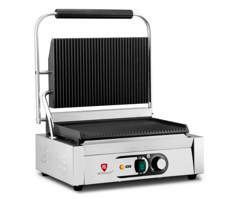 RQK812A GRILL KONTAKTOWY ELEKTRYCZNY 2,2 kW PŁYTA RYFLOWANA