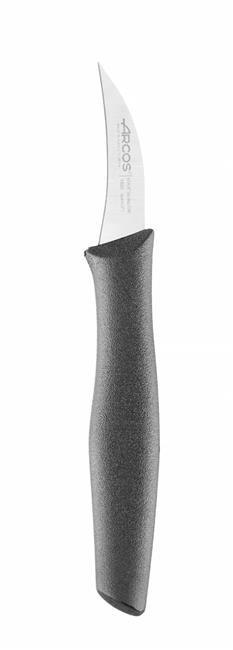 Nóż do obierania, zakrzywiony, seria NOVA, Arcos, czarny, (L)172mm