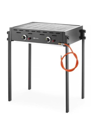 Roast-Master Pro Black Grill gazowy, HENDI, czarny, 11,6kW, 790x560x(H)900mm