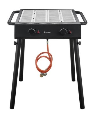 GRILL GAZOWY XANTOS BLACK 9,5kW 770x710x870 mm CZARNY HENDI