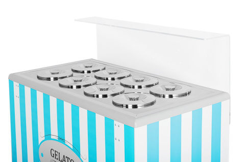 GELATO POZETTI 8 BLUE DYSTRYBUTOR KONSERWATOR DO LODÓW 8 TUB RETRO 1283x670x895 mm -2