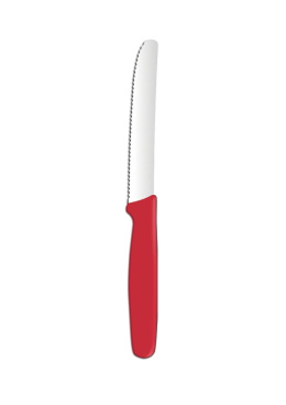 Nóż uniwersalny, HENDI, czerwony, (L)211mm