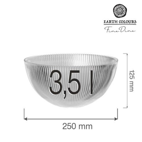 788677 MISKA BUFETOWA AURA SZKLANA SALATERKA 3,5L 250mm FINE DINE-3