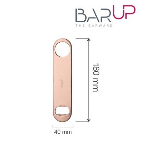 Otwieracz do butelek, Bar up, miedziany, 180x40x(H)2mm