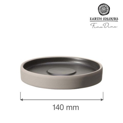 768600 TALERZ GOURMET Z RANTEM Z SZAREJ KAMIONKI MIA 140 mm FINE DINE -4