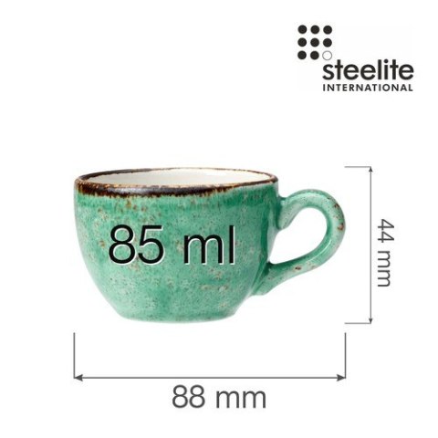 12130190 FILIŻANKA DO ESPRESSO CRAFT AQUA 85 ml SELEDYNOWA PORCELANA STEELITE, 85 ml -5