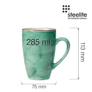 KUBEK CRAFT AQUA 285 ml SELEDYNOWY PORCELANA STEELITE