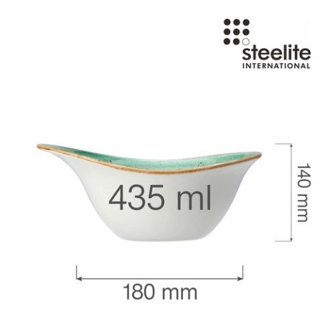 MISKA FREESTYLE CRAFT AQUA 180 mm 435 ml ZIELONA SELEDYNOWA PORCELANA STEELITE