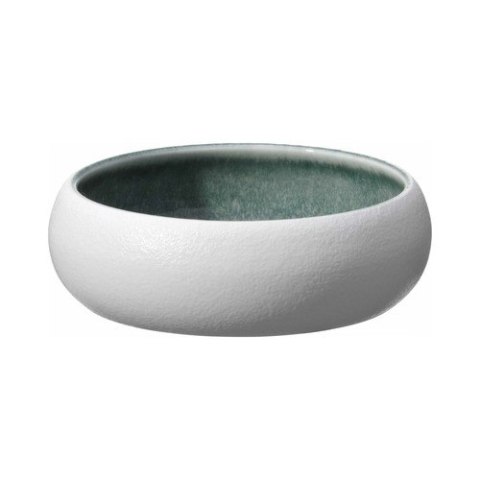 768648 MISKA GORO BIAŁO-ZIELONA 450ml 140 mm WHITE GREEN FINE DINE-3